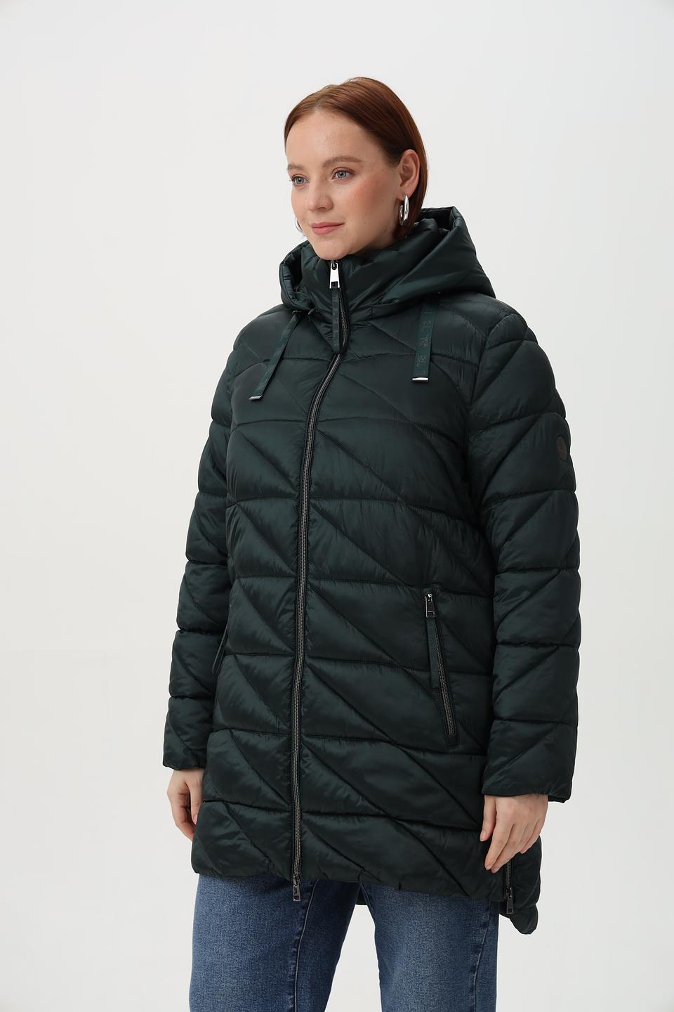 Куртка Lebek стеганая тёмно-зелёная