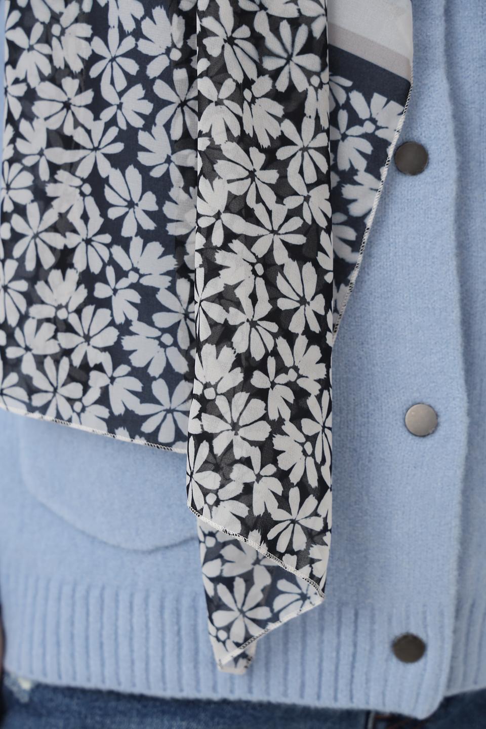 Шарф Frank Walder с цветочным принтом