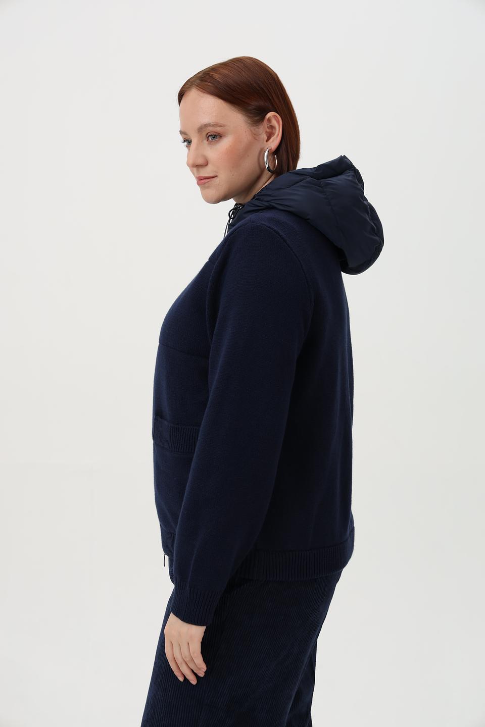 Жакет Olsen стеганый темно-синий