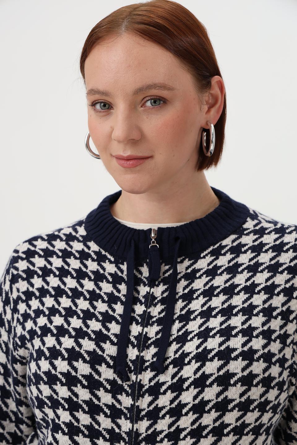 Жакет Olsen в клетку «гусиная лапка»