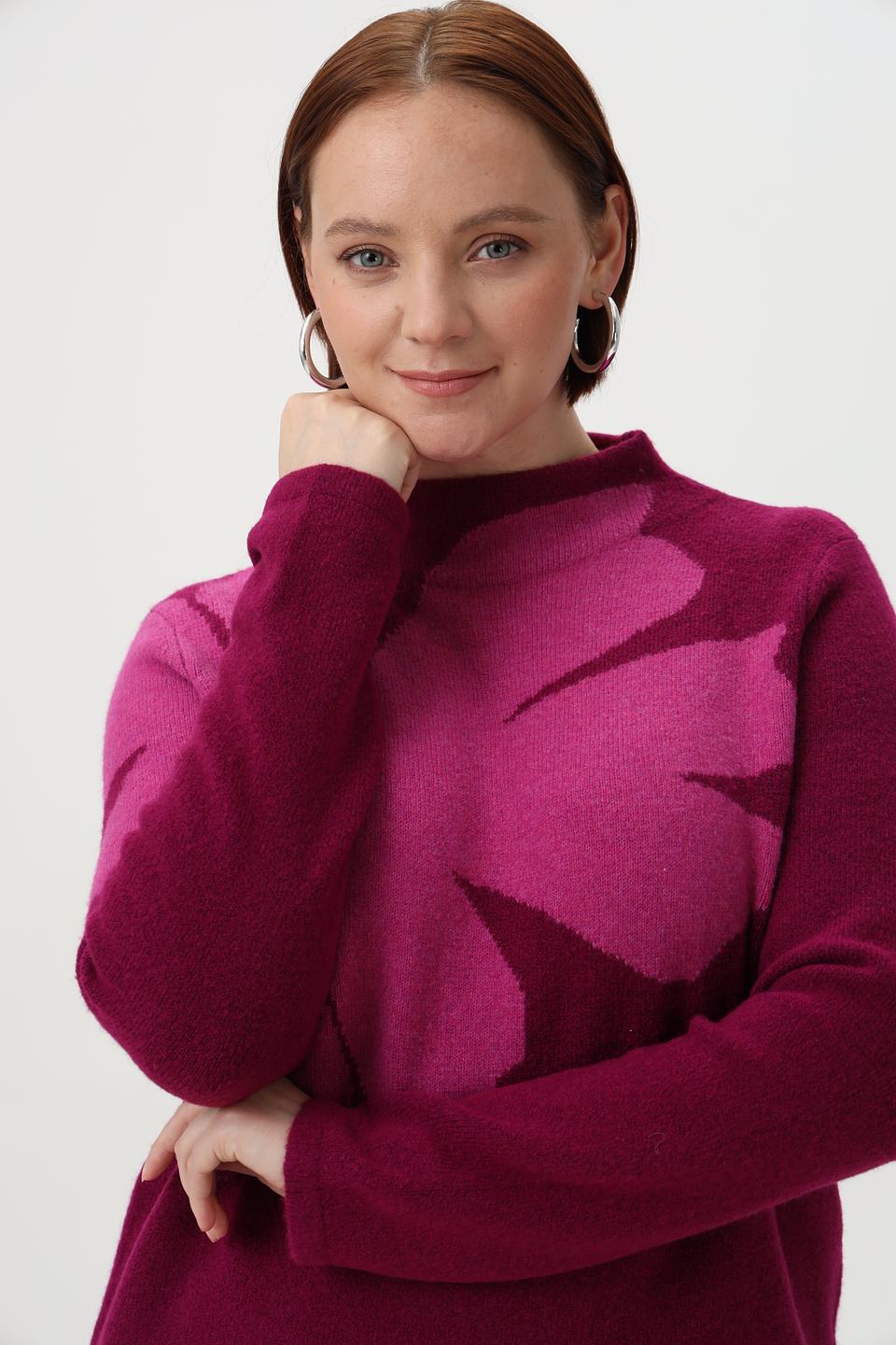 Пуловер Olsen с цветочным принтом