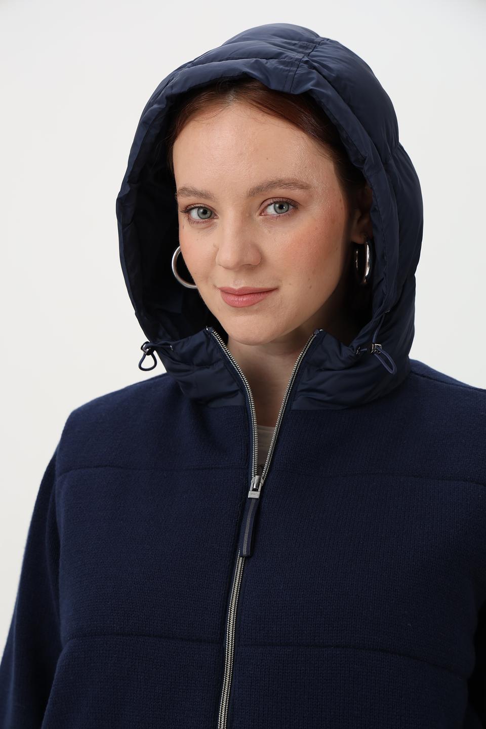 Жакет Olsen стеганый темно-синий