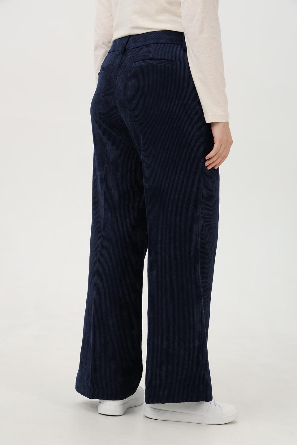 Брюки клеш Olsen вельветовые тёмно-синие