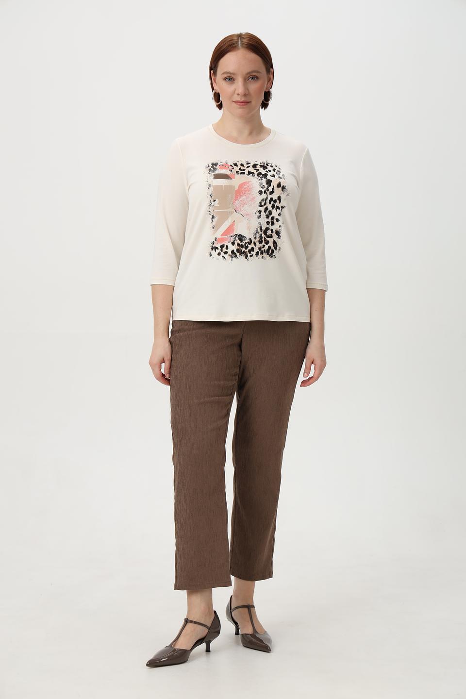 Футболка Frank Walder с леопардовым принтом