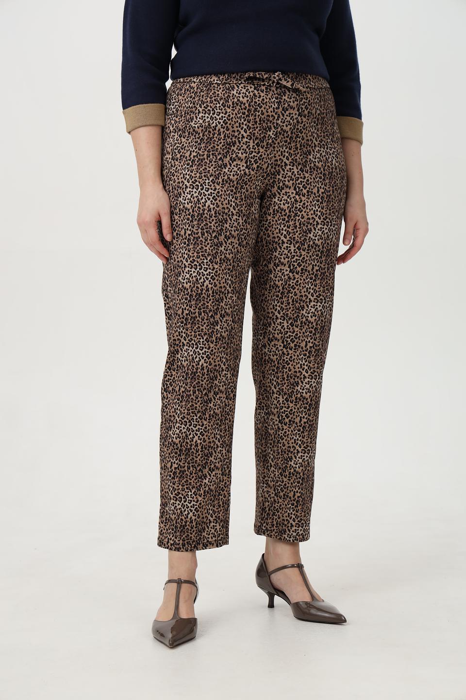 Брюки Frank Walder с леопардовым принтом