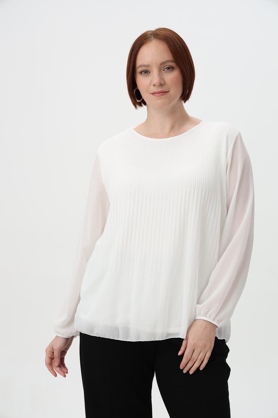 Блузка Frank Walder плиссированная белая