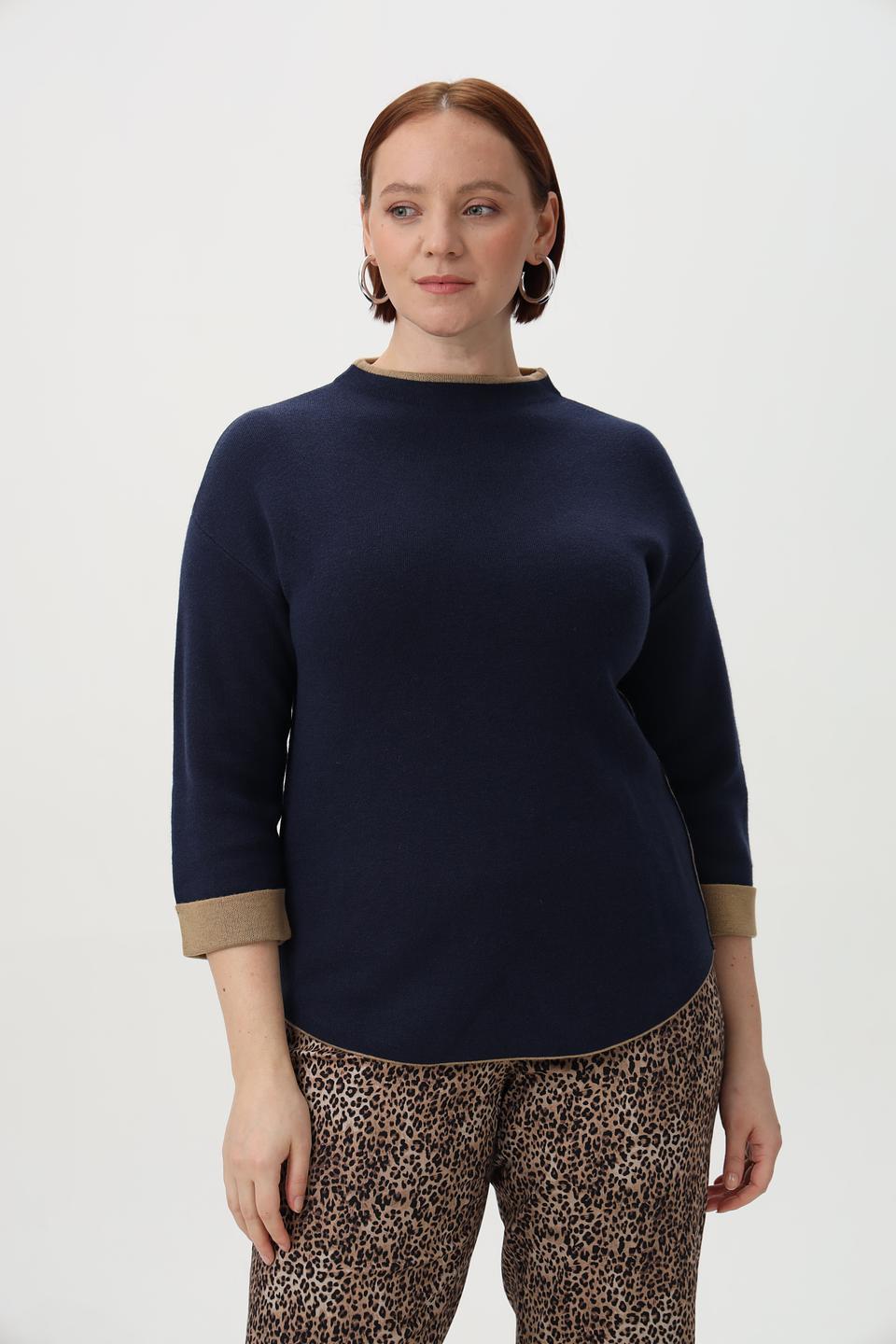 Пуловер Bianca с отделкой