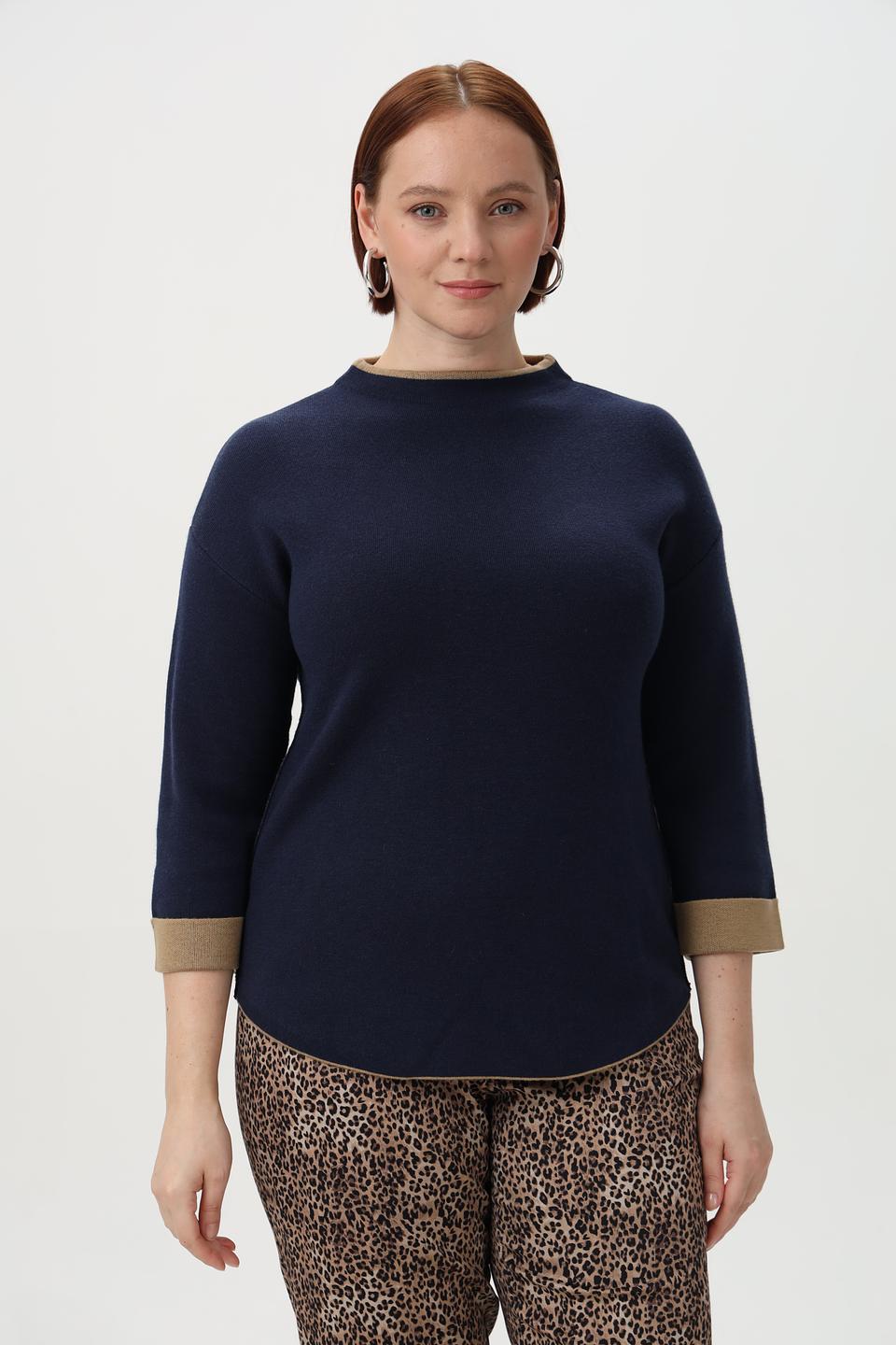 Пуловер Bianca с отделкой