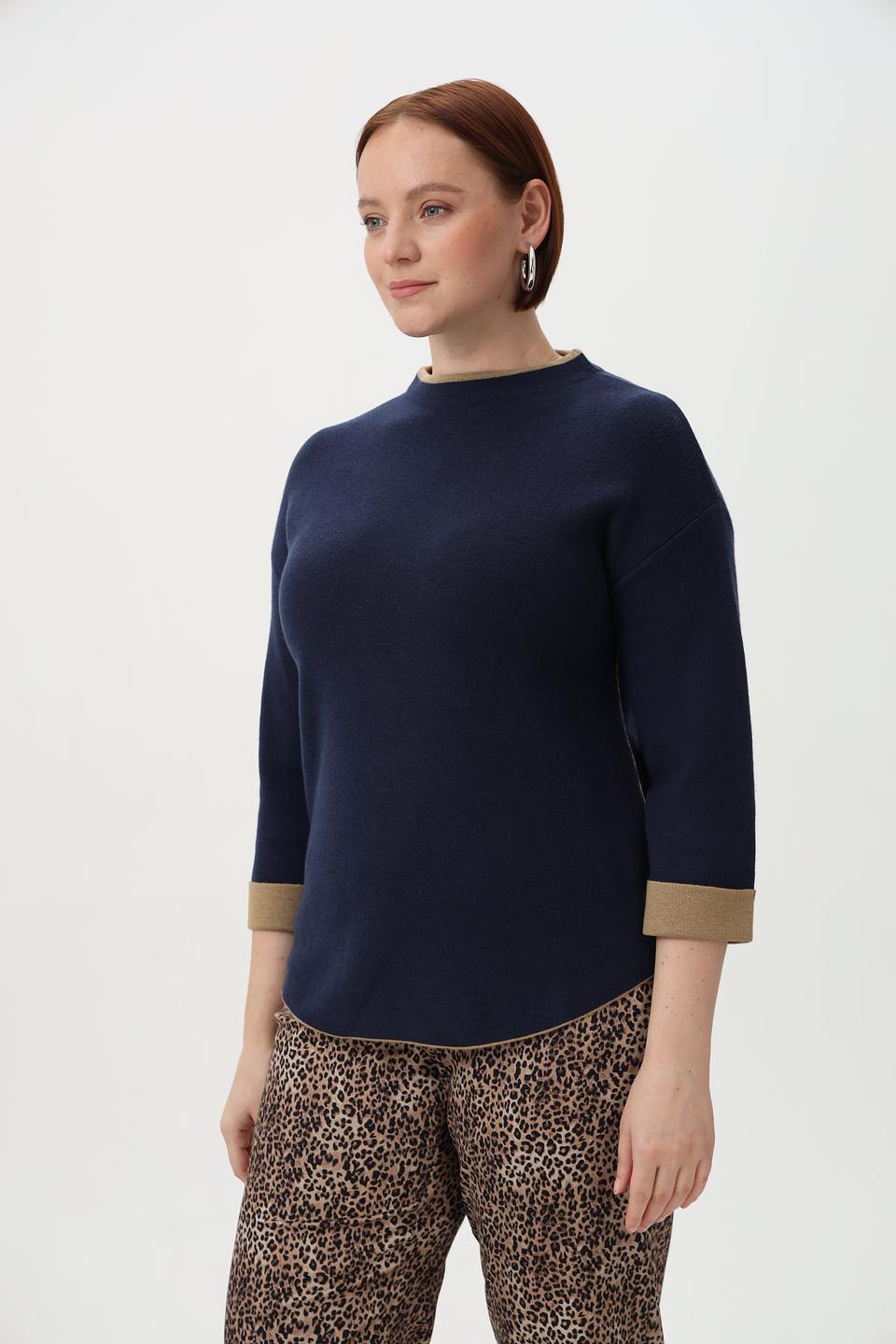 Пуловер Bianca с отделкой