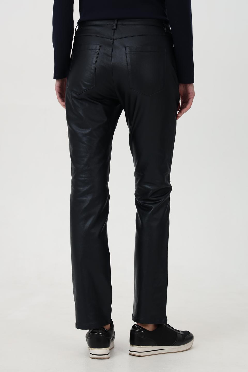 Брюки кожаные Monari черные