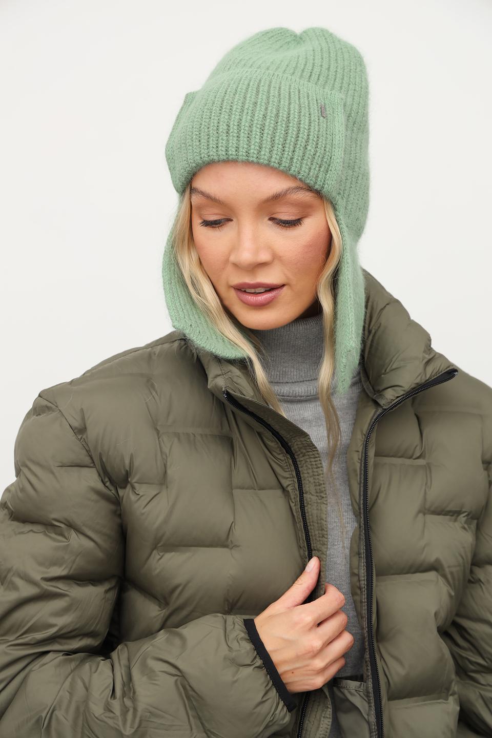 Шапка Julia Florenzi с ушами мятного цвета