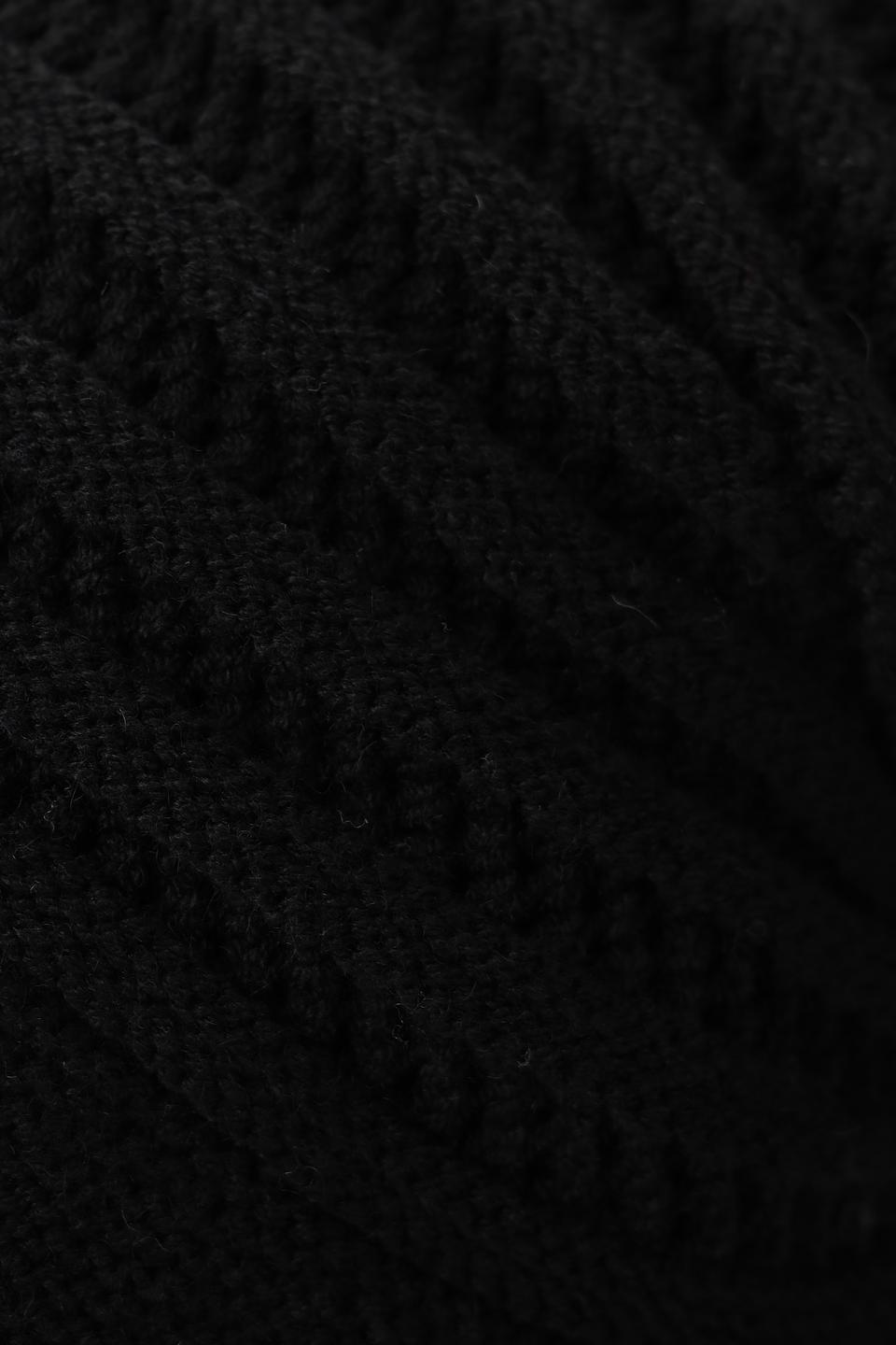 Шапка Loevenich вязаная чёрная