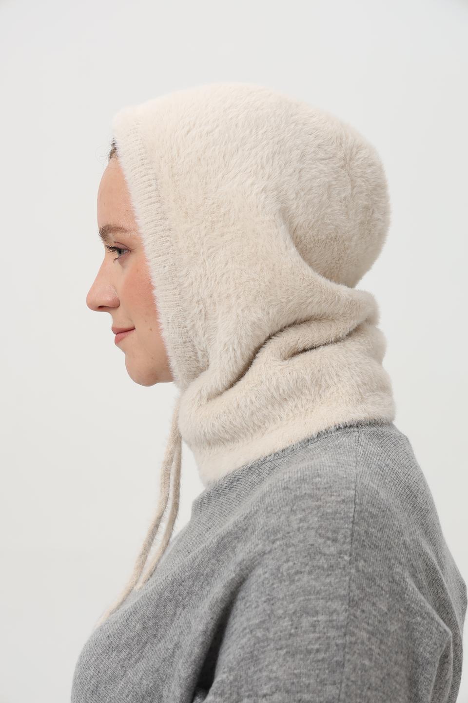 Шапка-капюшон Loevenich кремовый