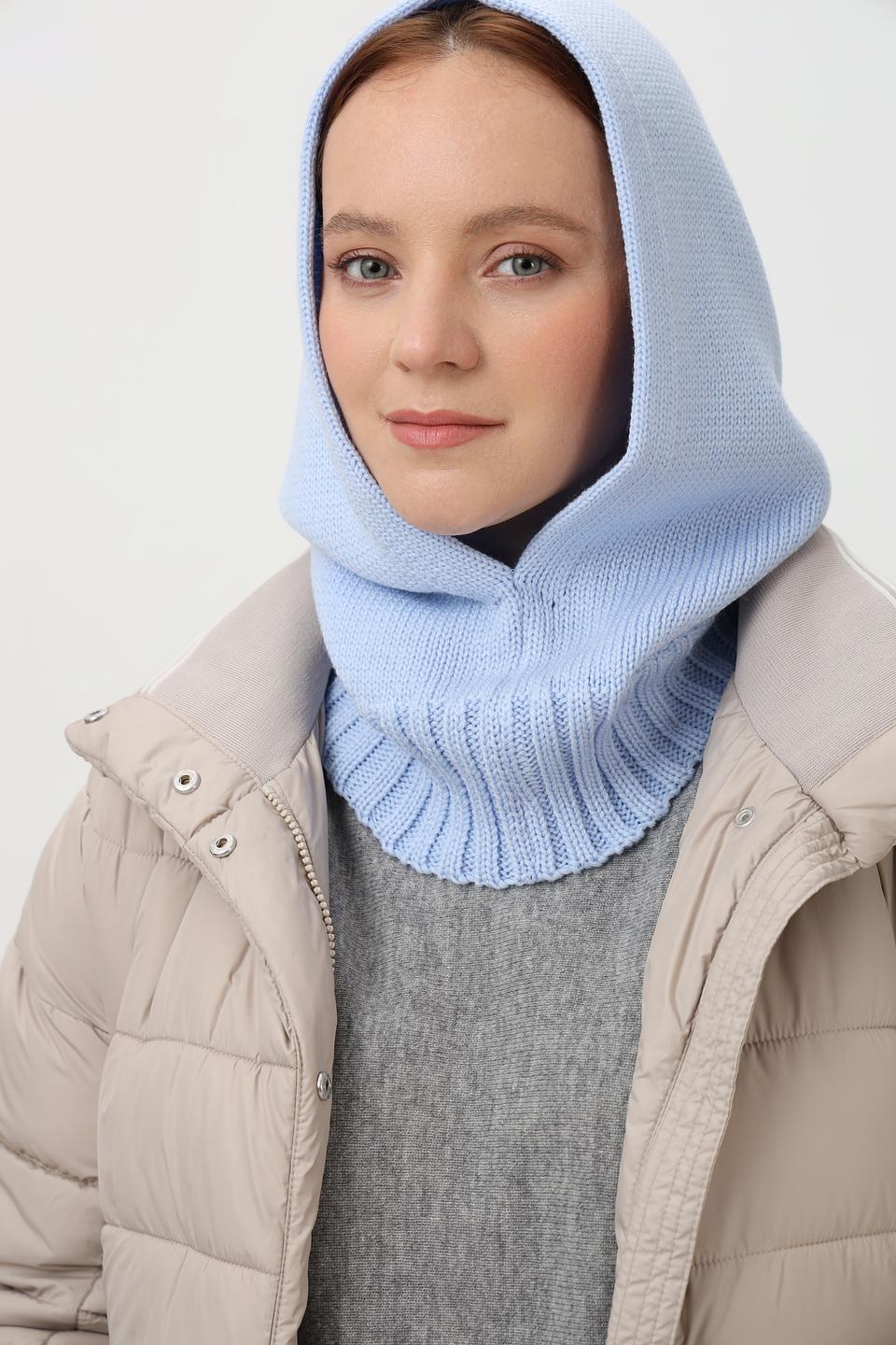 Шапка-капюшон Julia Florenzi голубая