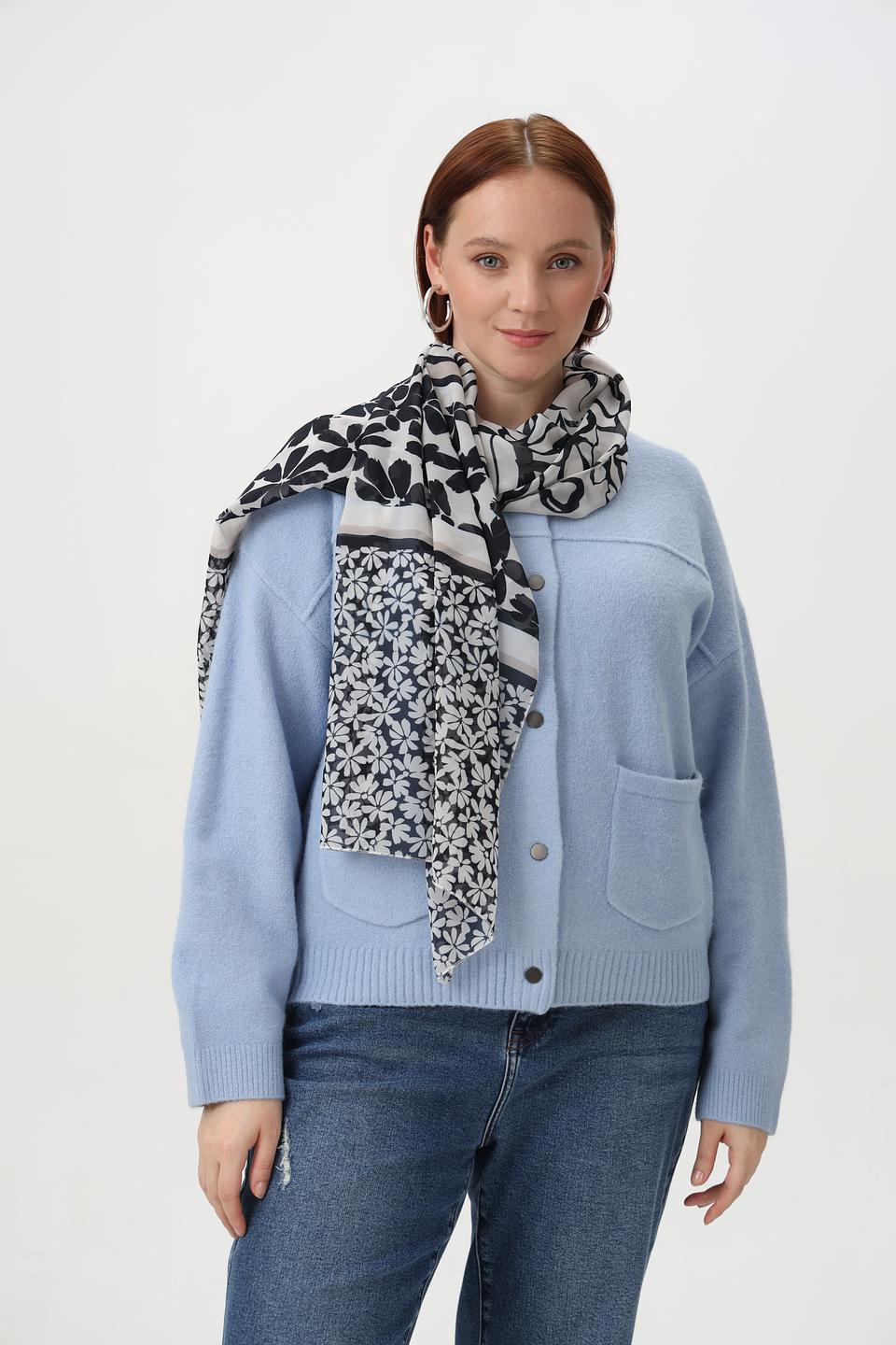 Шарф Frank Walder с цветочным принтом