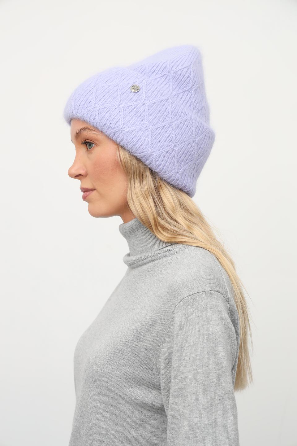 Шапка Julia Florenzi вязаная лавандовая