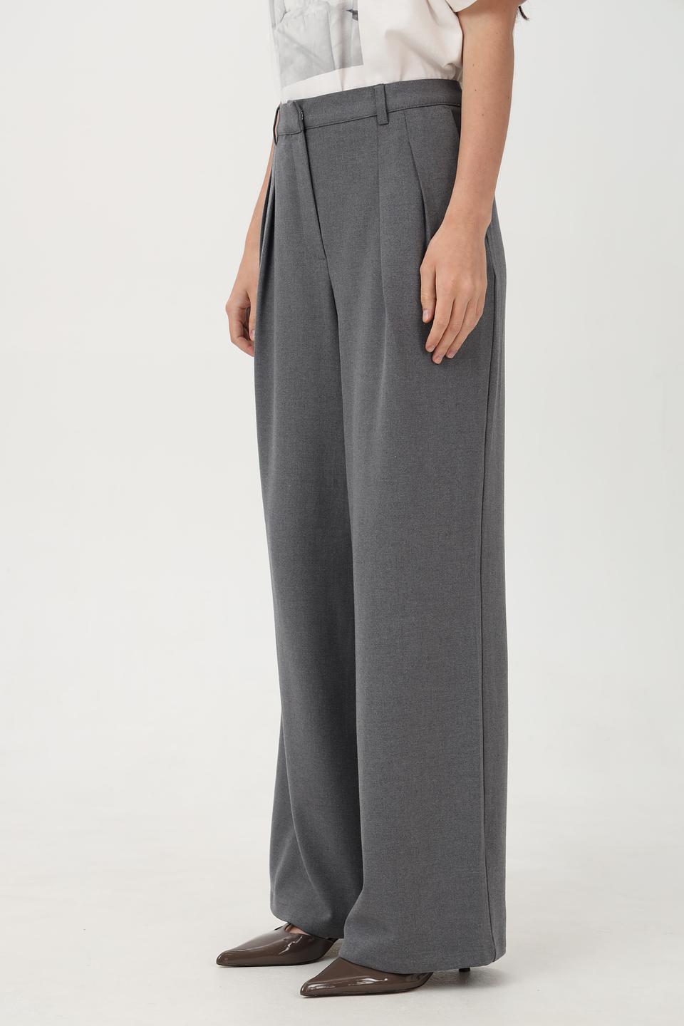 Брюки Lecomte клёш серые