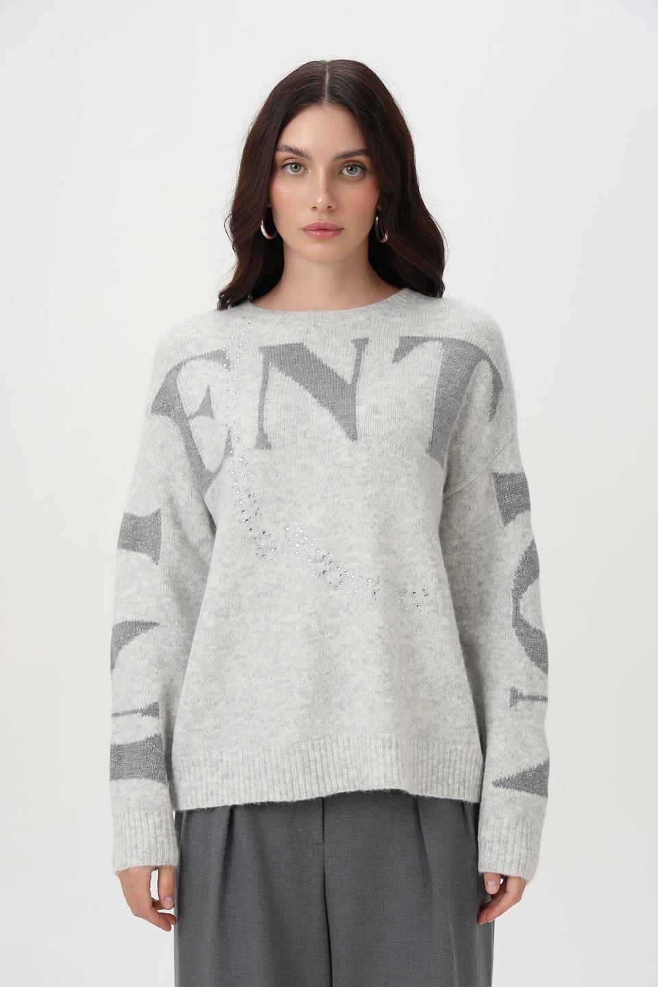 Пуловер Lecomte с надписью