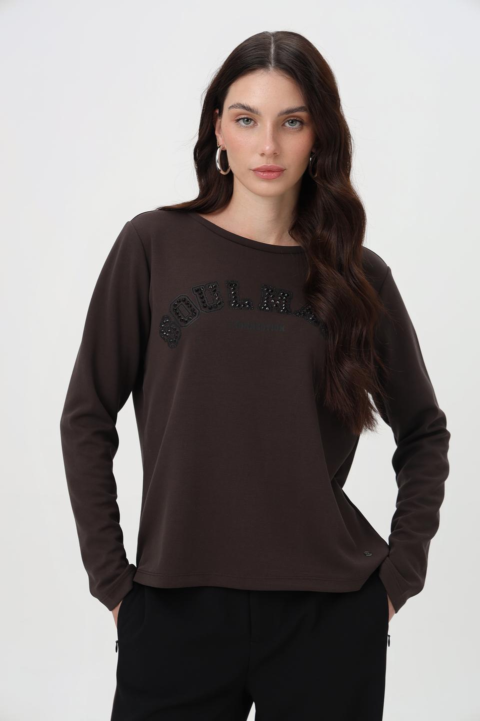 Пуловер Monari с надписью