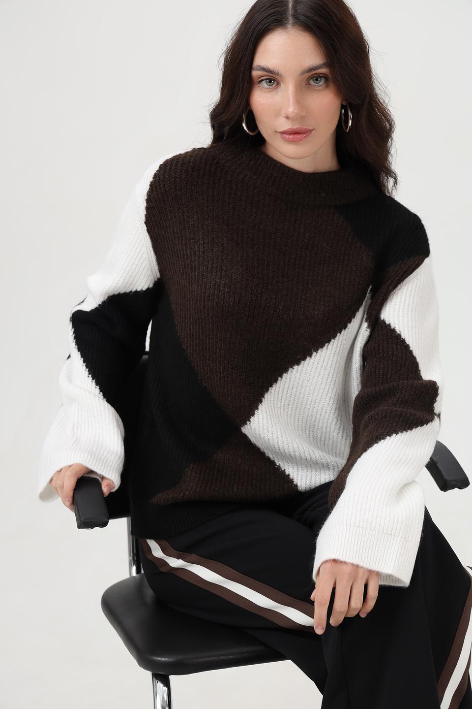 Пуловер Monari с геометрическим узором