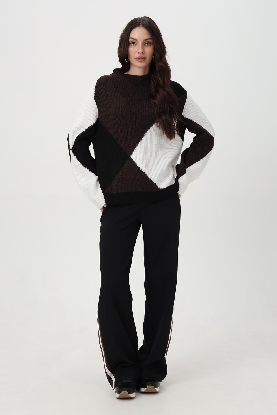 Пуловер Monari с геометрическим узором