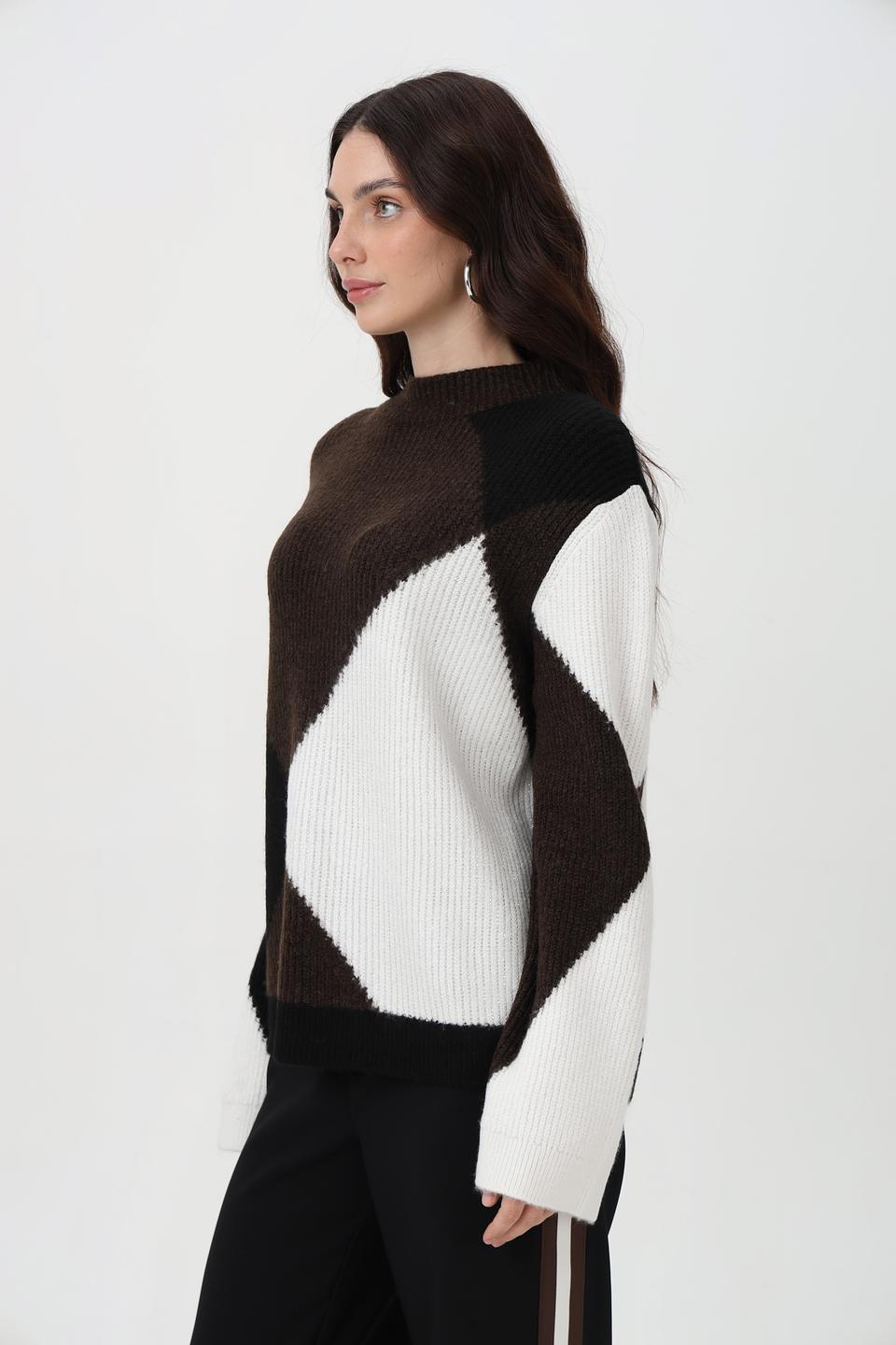Пуловер Monari с геометрическим узором