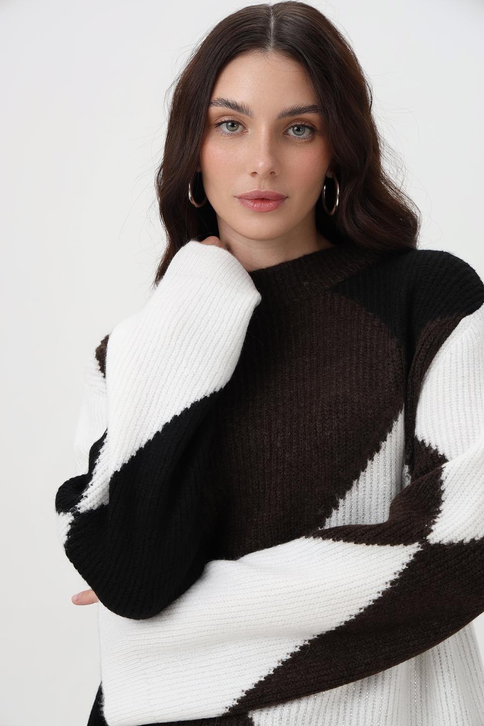 Пуловер Monari с геометрическим узором