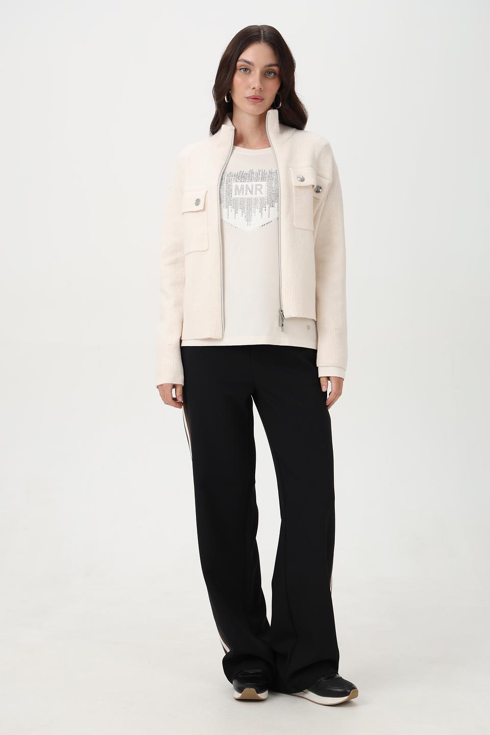 Брюки Monari с полосками чёрные