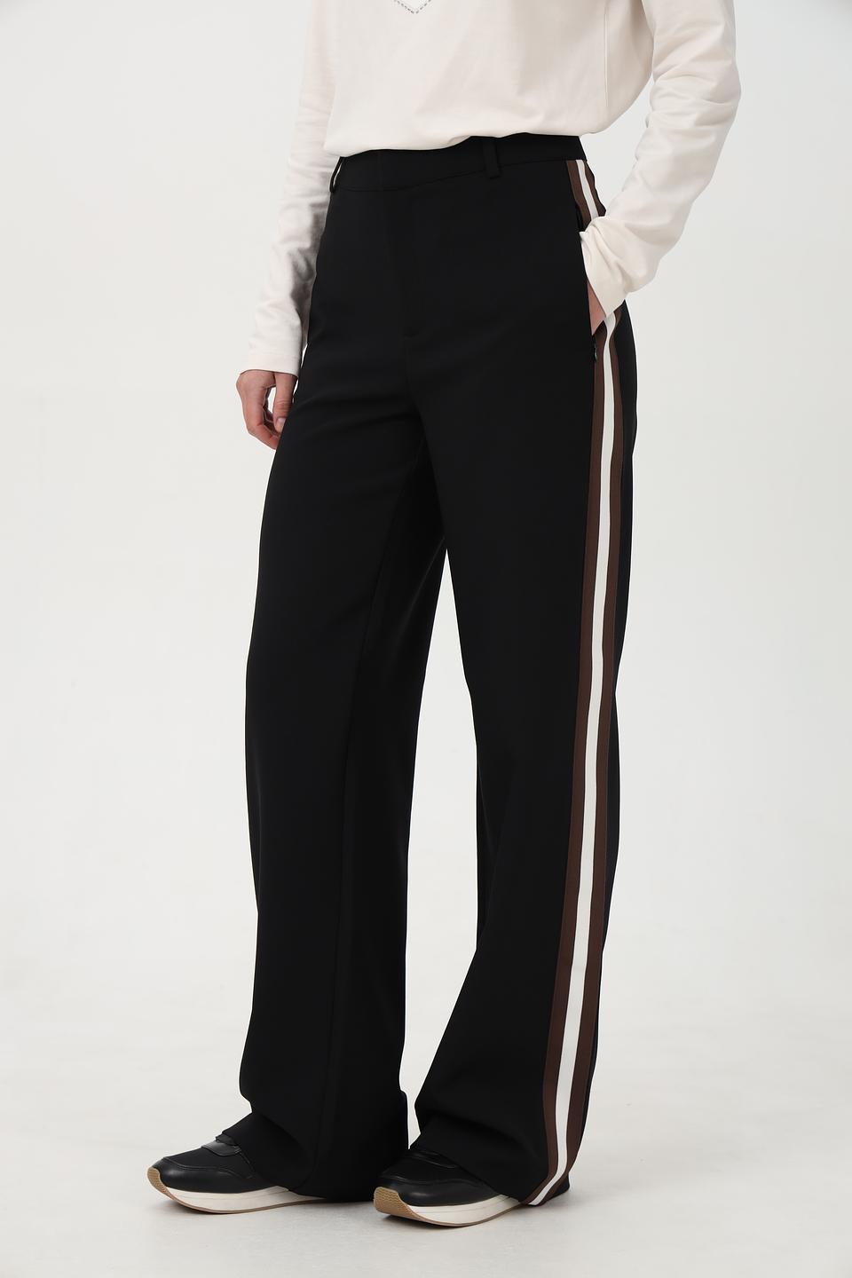 Брюки Monari с полосками чёрные