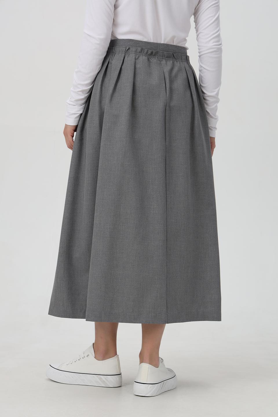 Юбка Rich and Royal серая с плиссировкой