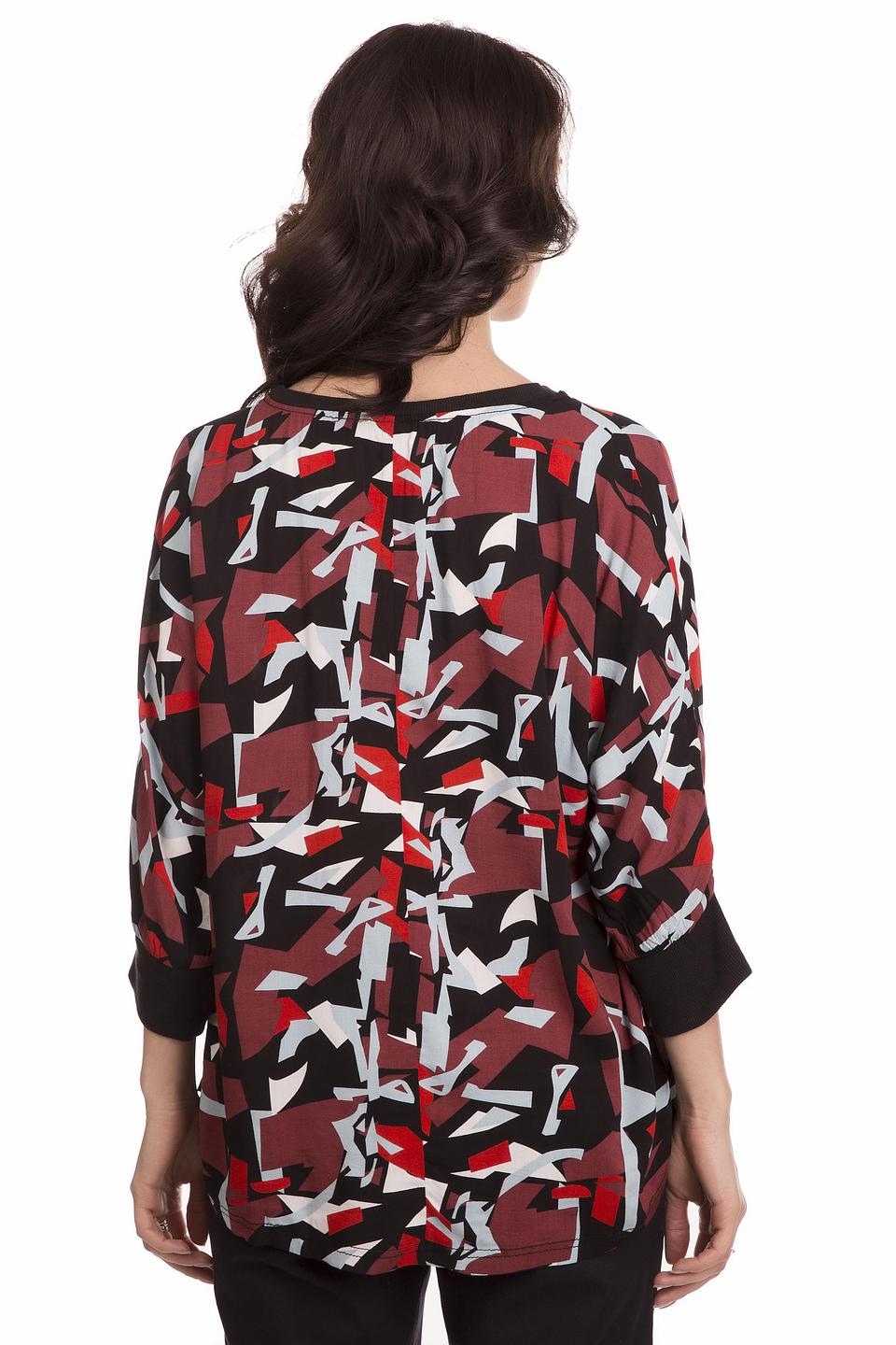 Блуза s.Oliver DENIM с абстрактным принтом