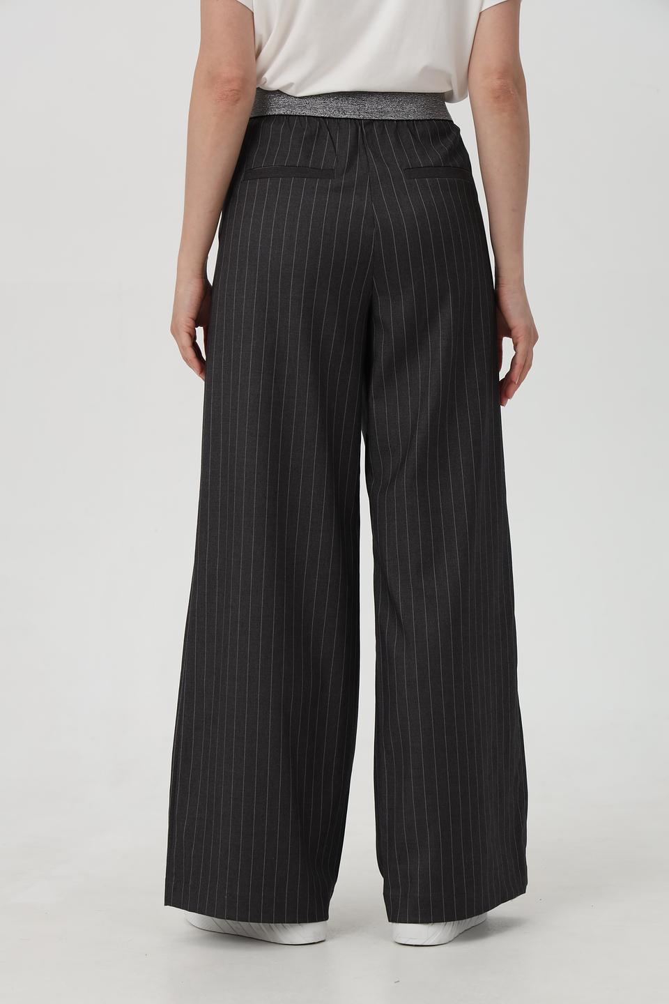 Брюки клеш Lecomte в полоску