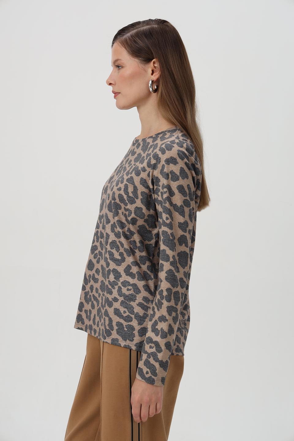 Футболка Monari с принтом леопард