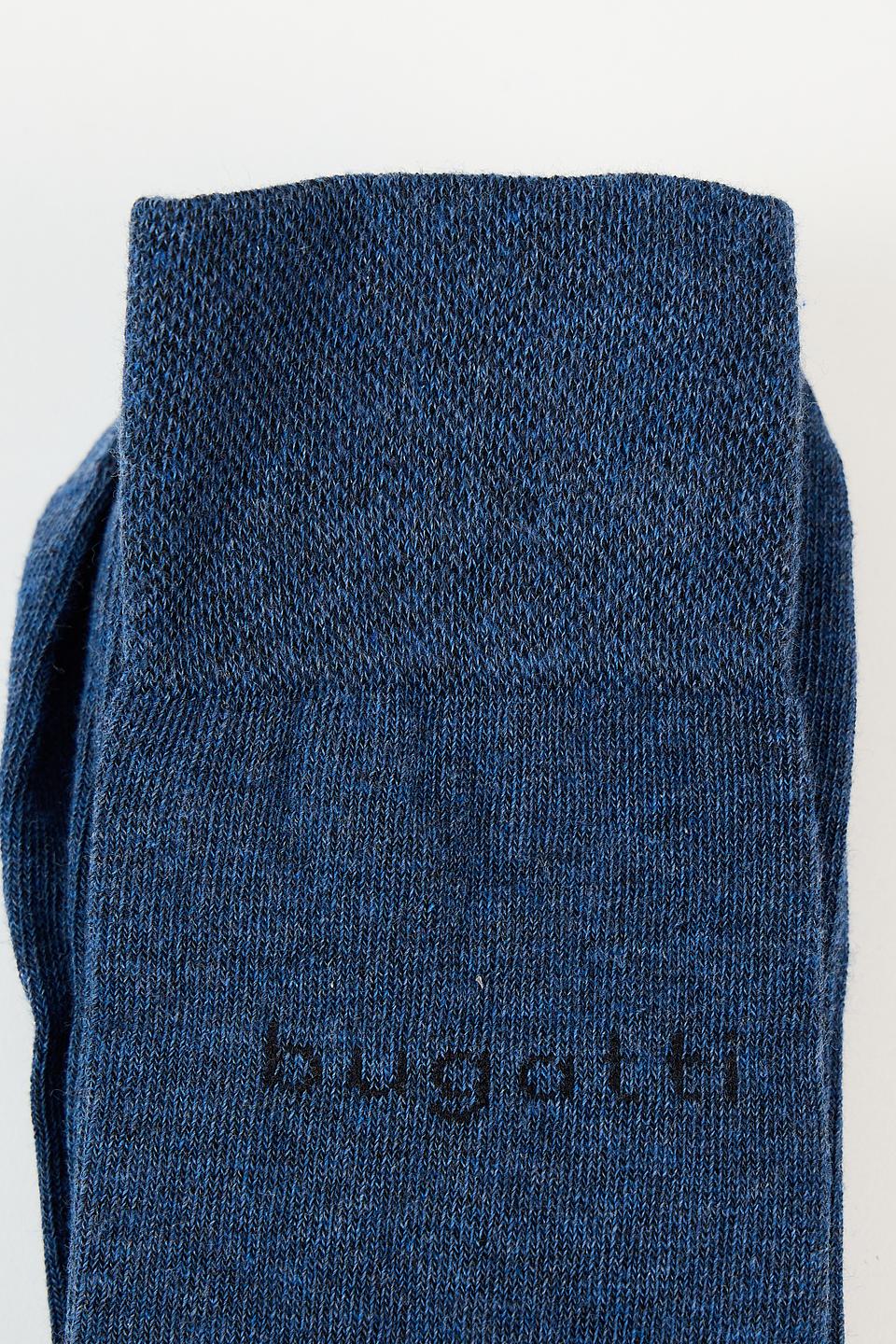 Носки Bugatti синие в рубчик