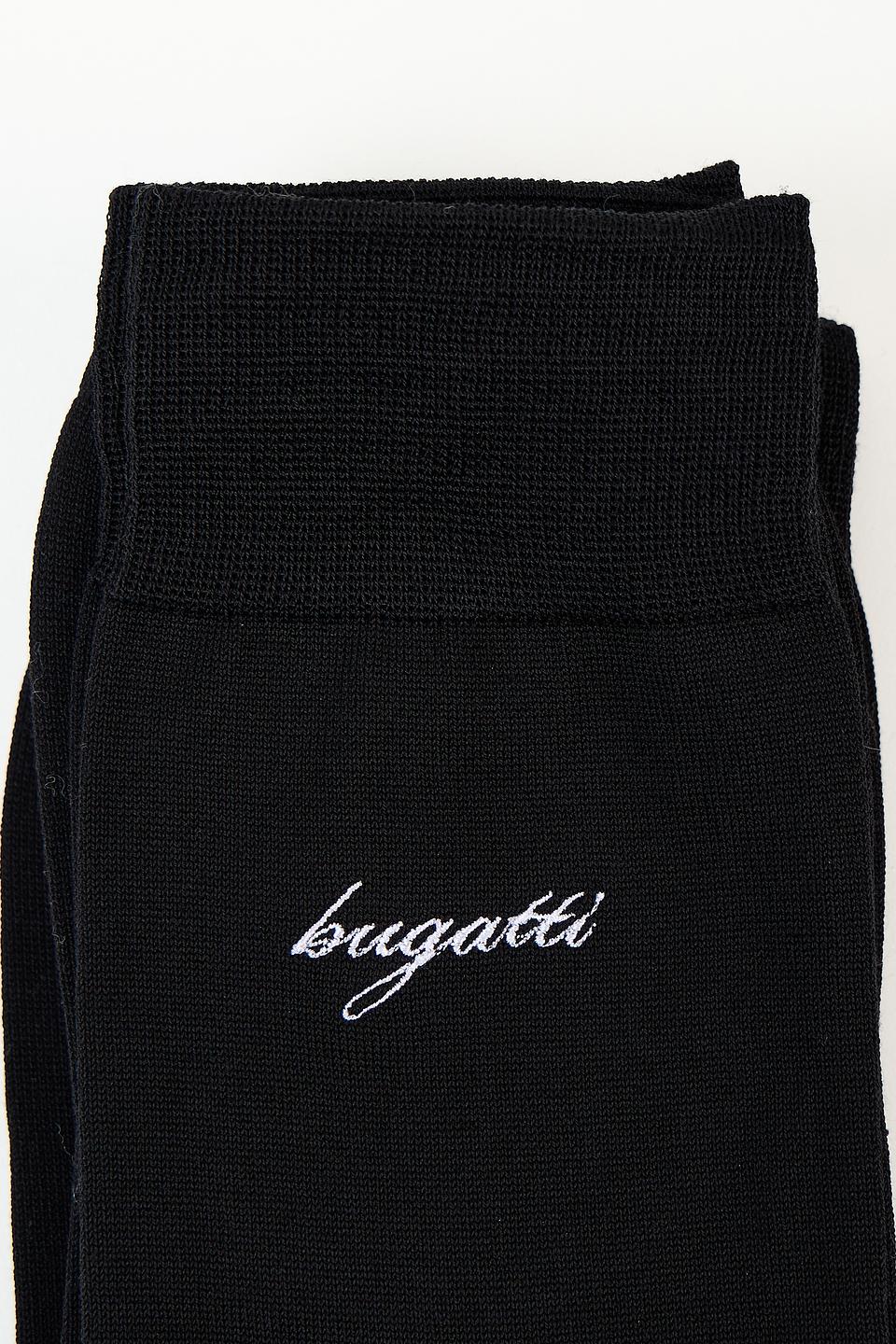Носки Bugatti черные с логотипом