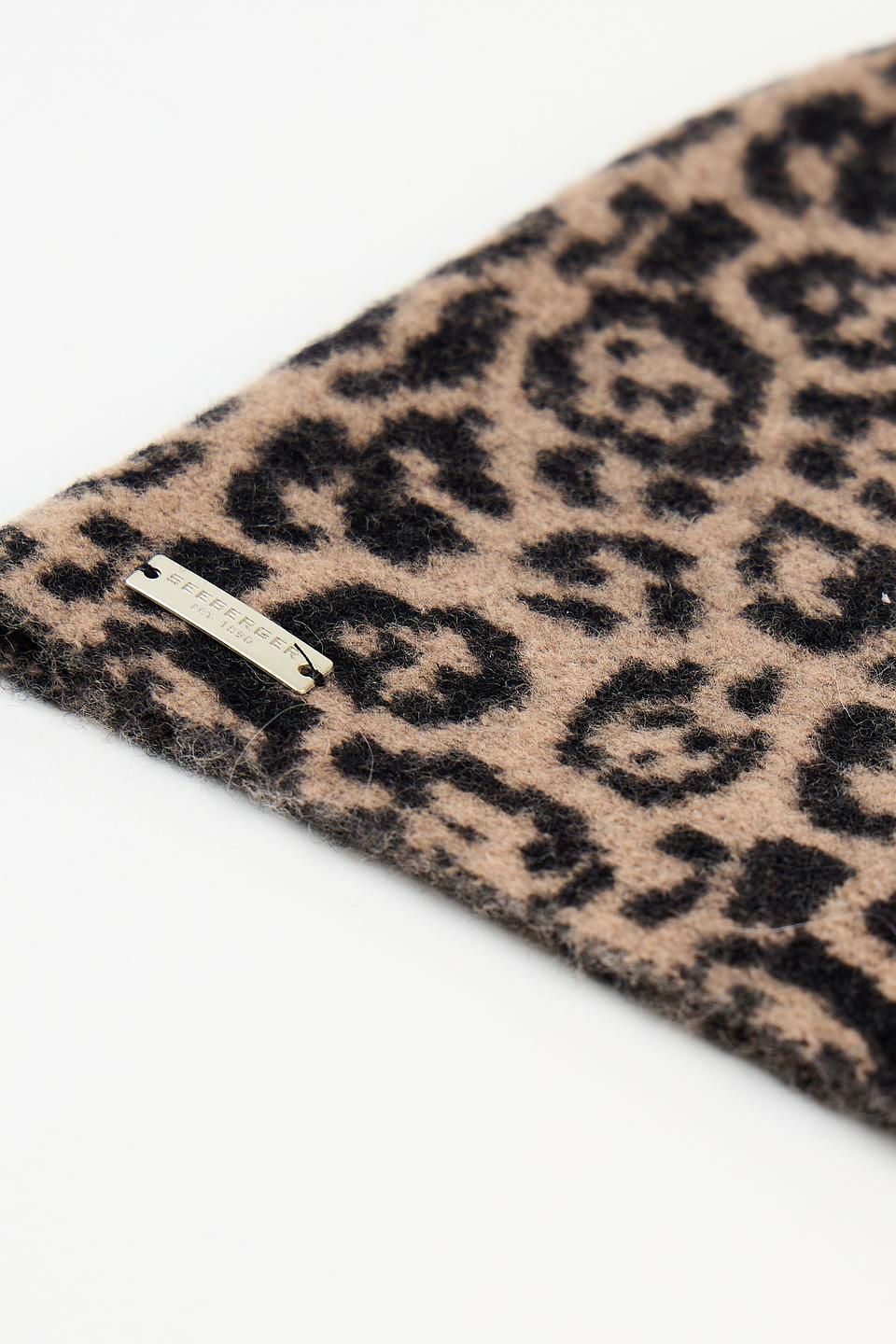 Шапка Seeberger с леопардовым принтом