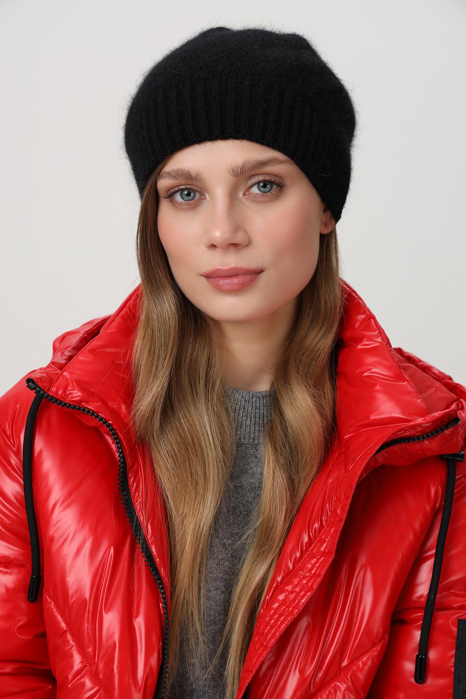 Шапка Julia Florenzi вязаная черная