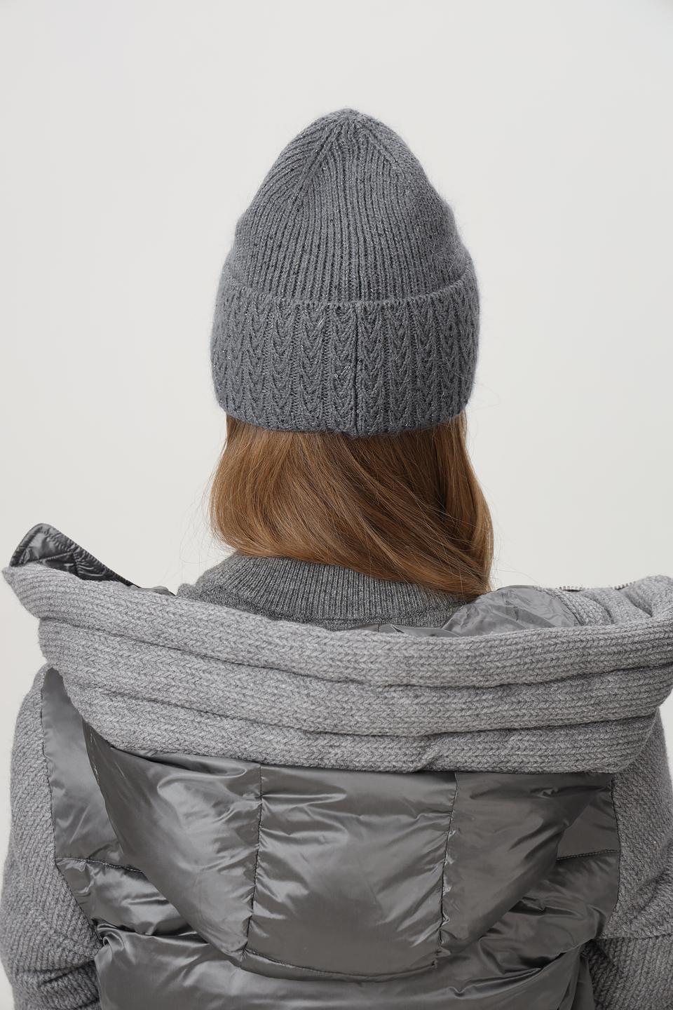 Шапка Marhatter вязаная серая