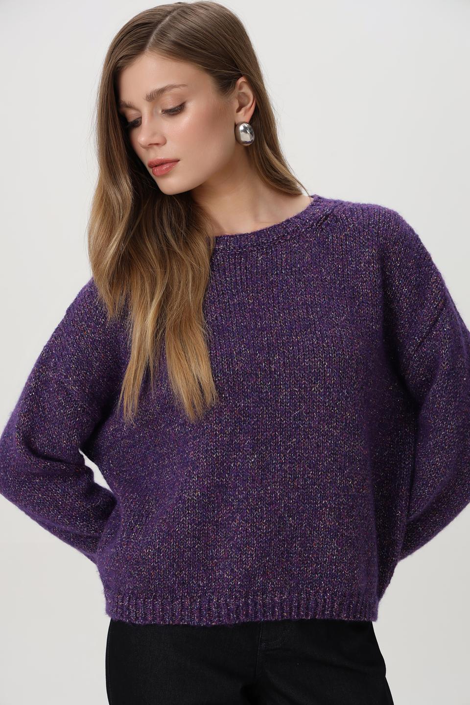 Пуловер Rich and Royal фиолетовый