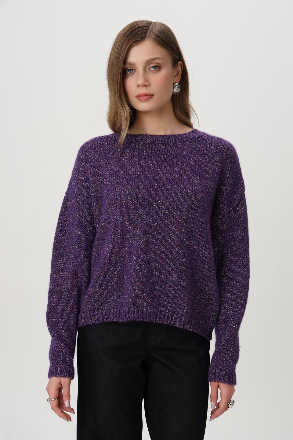 Пуловер Rich and Royal фиолетовый