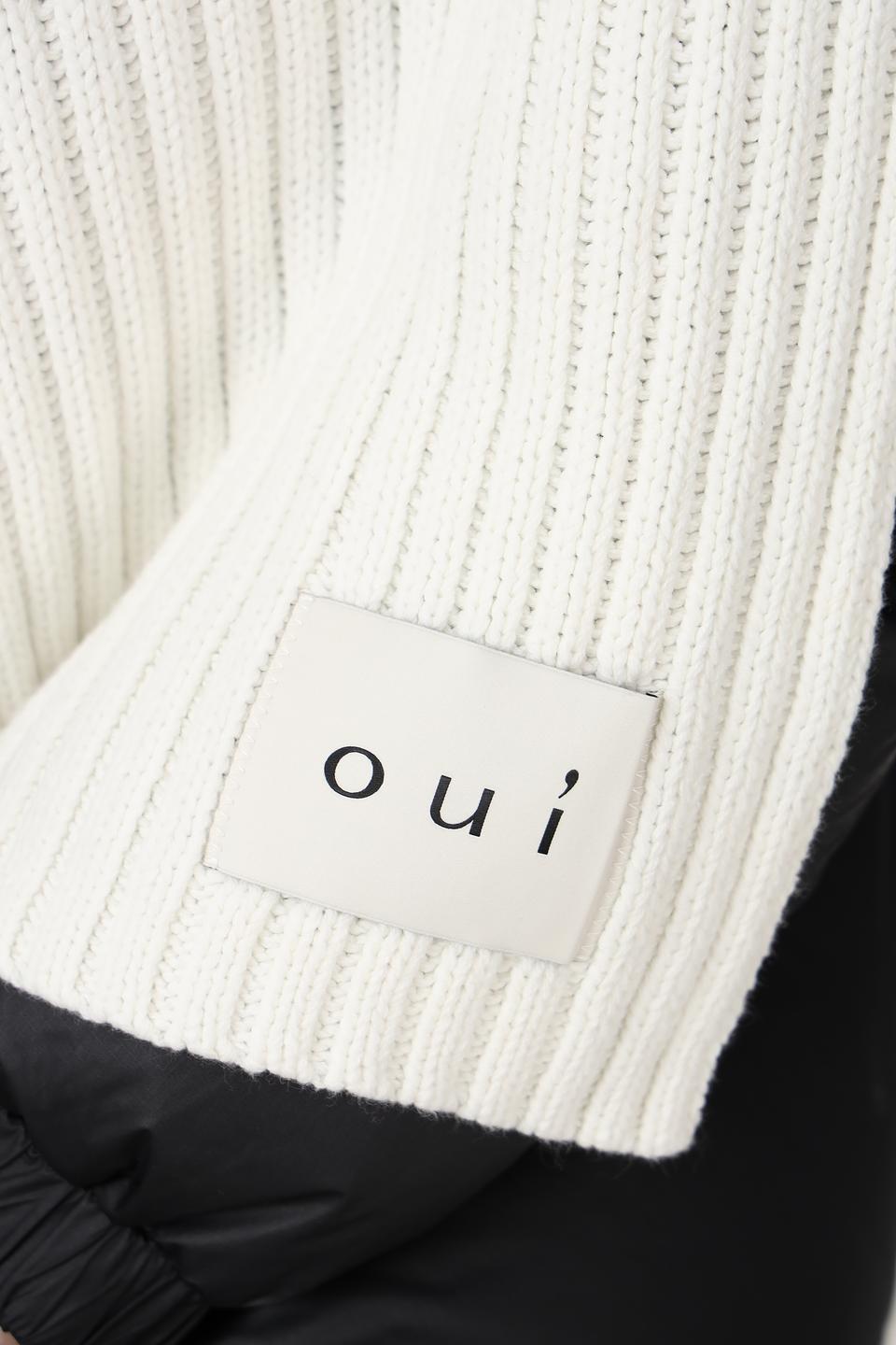 Шарф Oui молочный