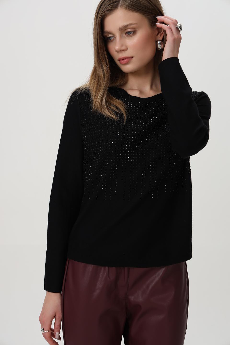 Пуловер Bianca с пайетками