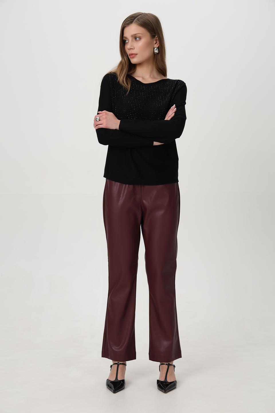 Пуловер Bianca с пайетками