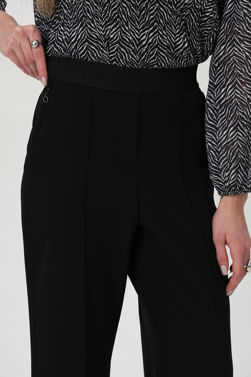 Брюки Bianca клёш черные