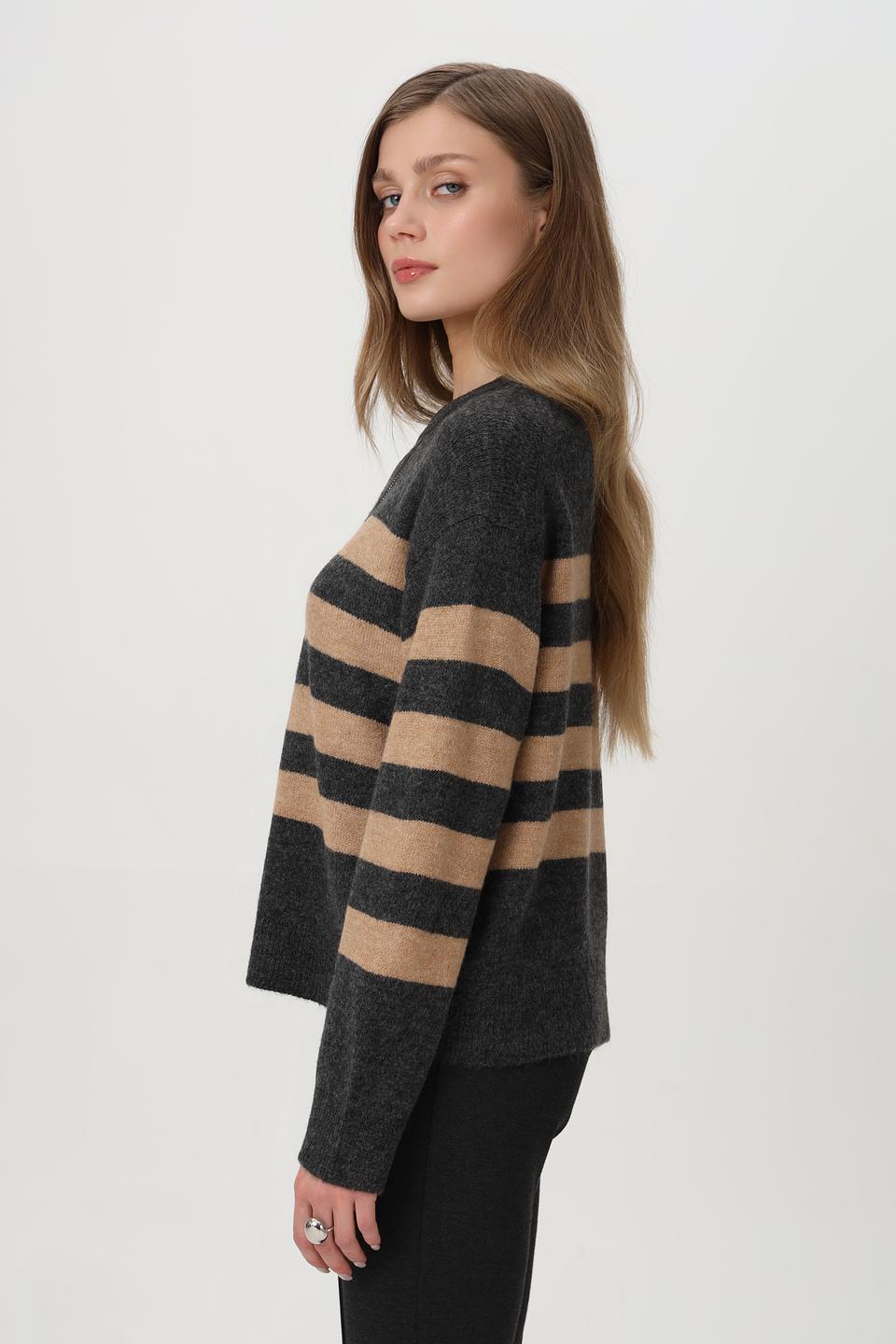 Пуловер Monari в полоску с логотипом