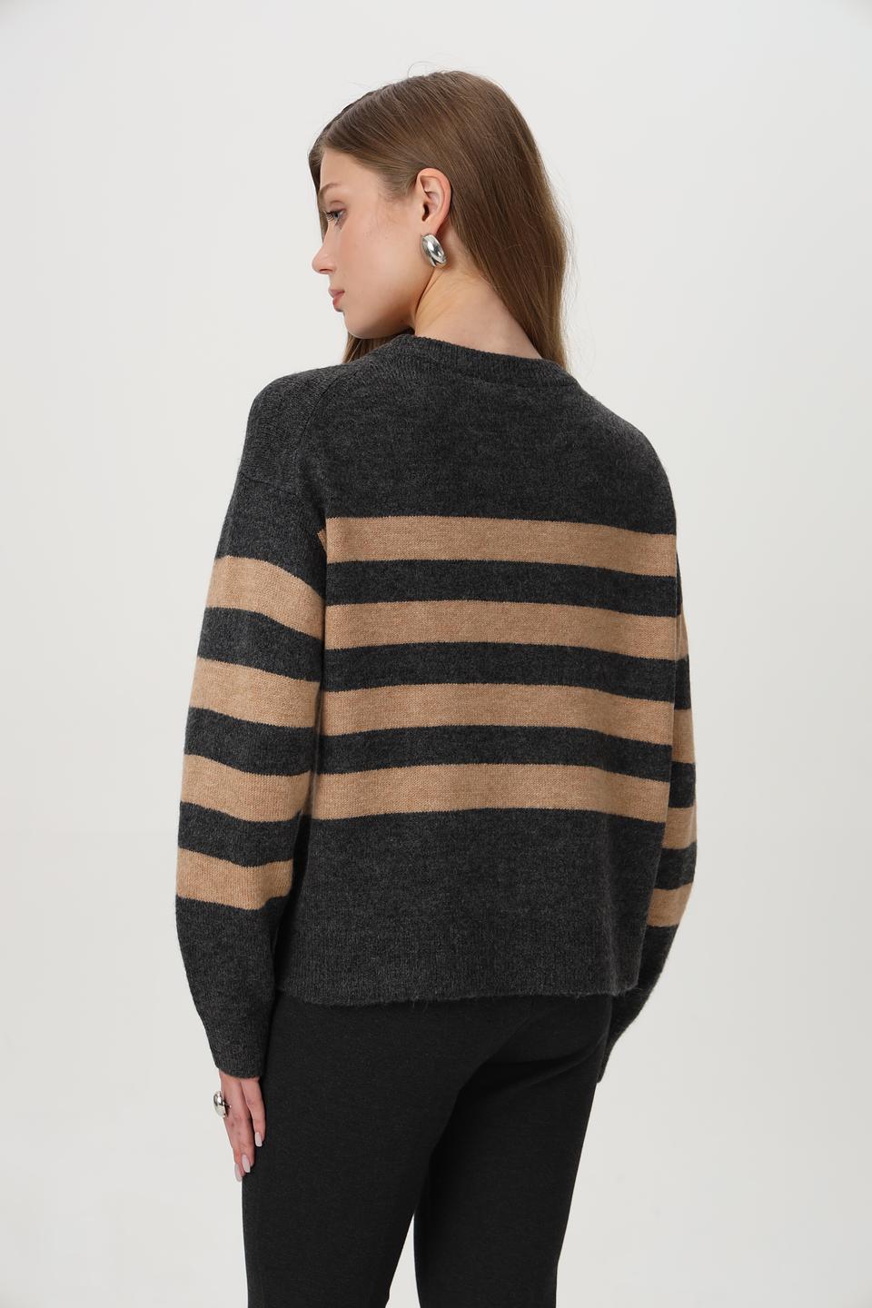 Пуловер Monari в полоску с логотипом