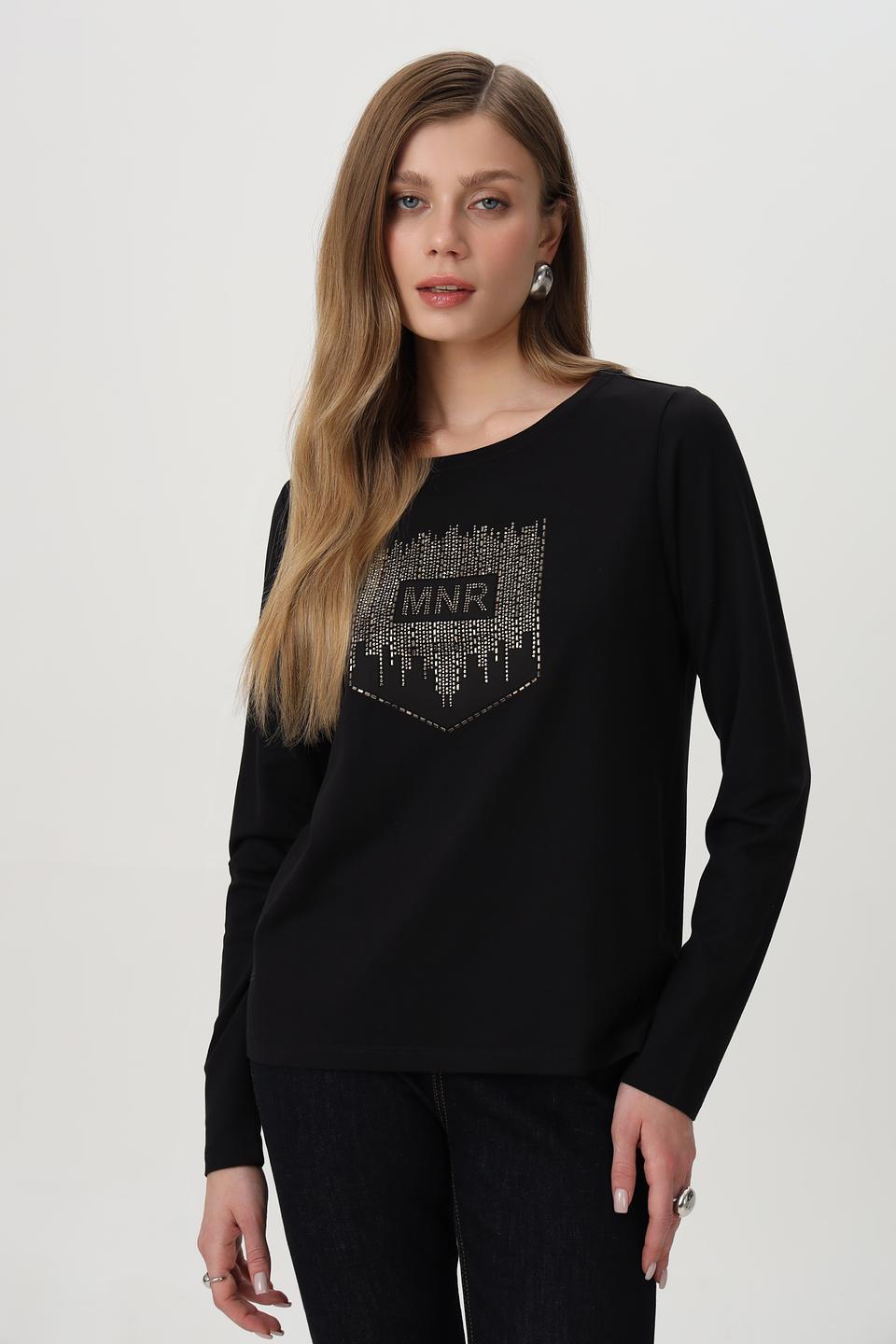 Футболка Monari с кристаллами