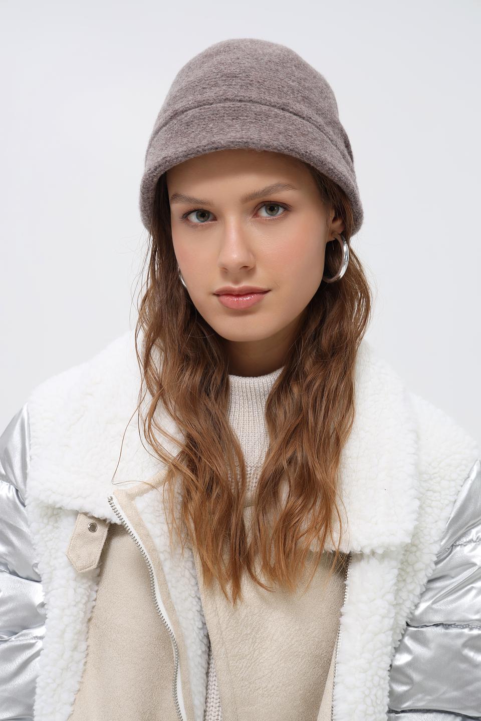 Шапка Seeberger шерстяная серая