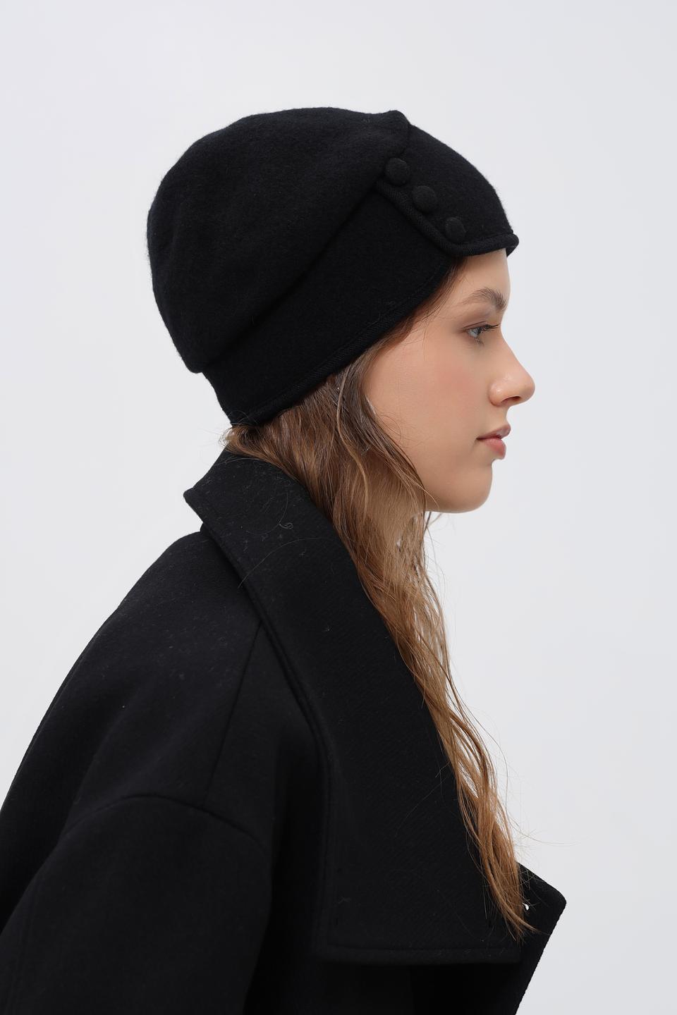 Берет Seeberger чёрный с декором