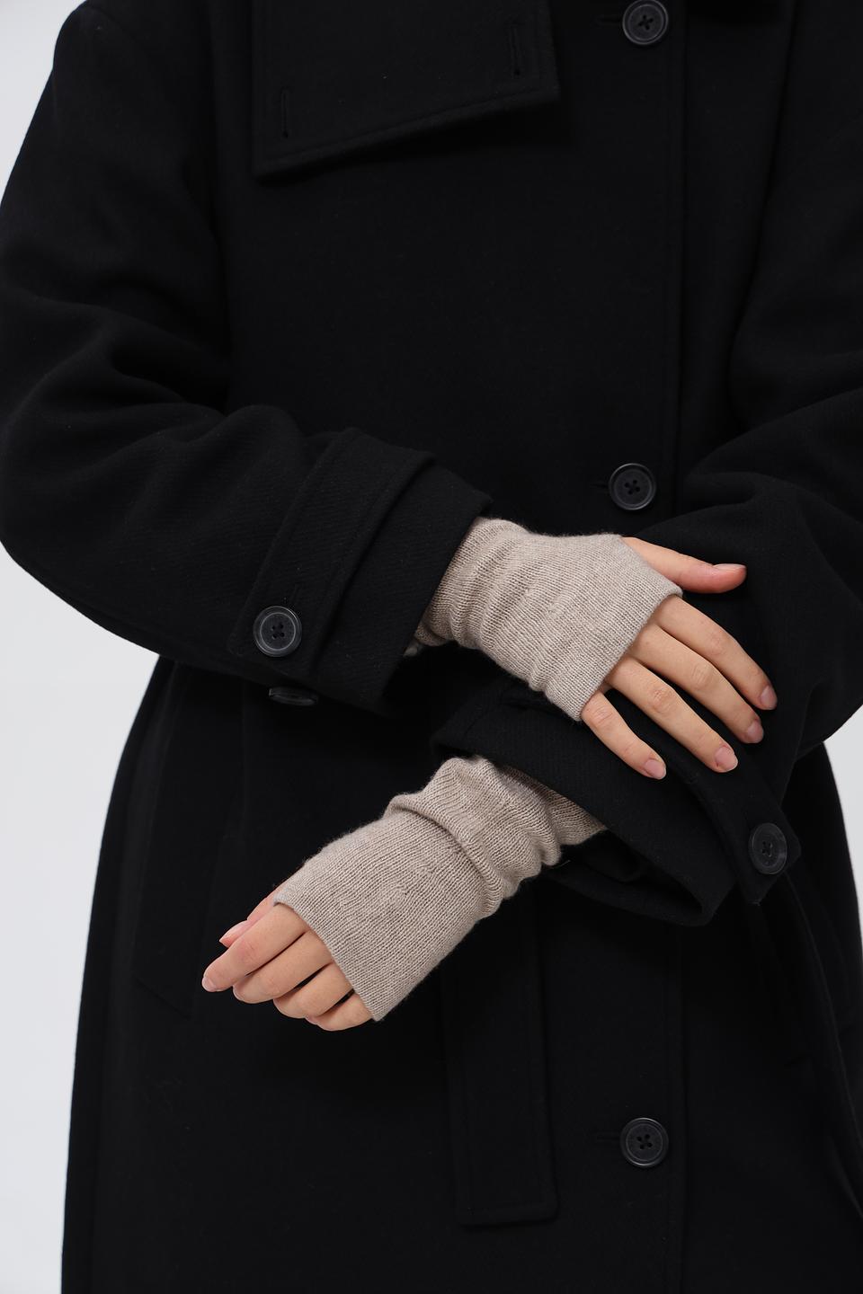 Перчатки Roeckl бежевые без пальцев